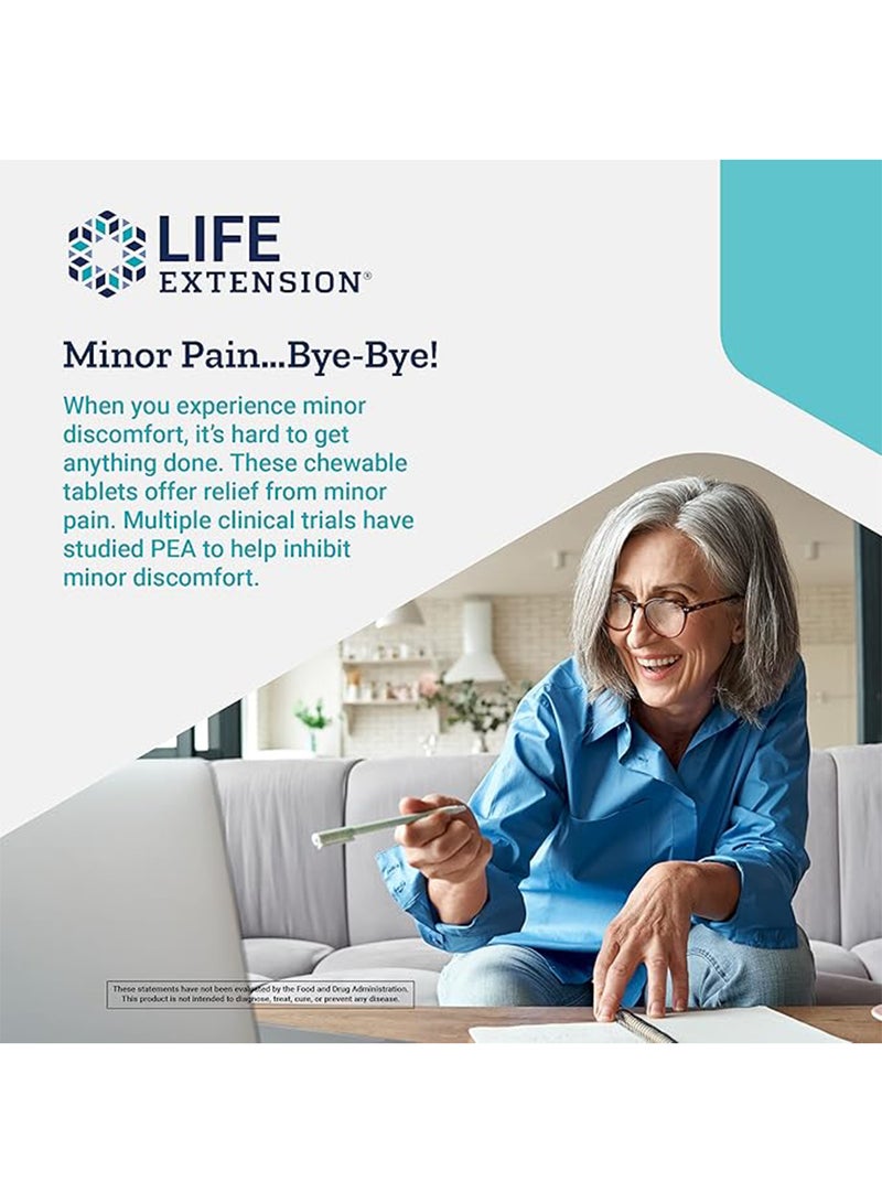 Life Extension Discomfort Relief Berry flavor, Minor Pain and Discomfort Dietary Supplement - 60 Tablets - Image 4
