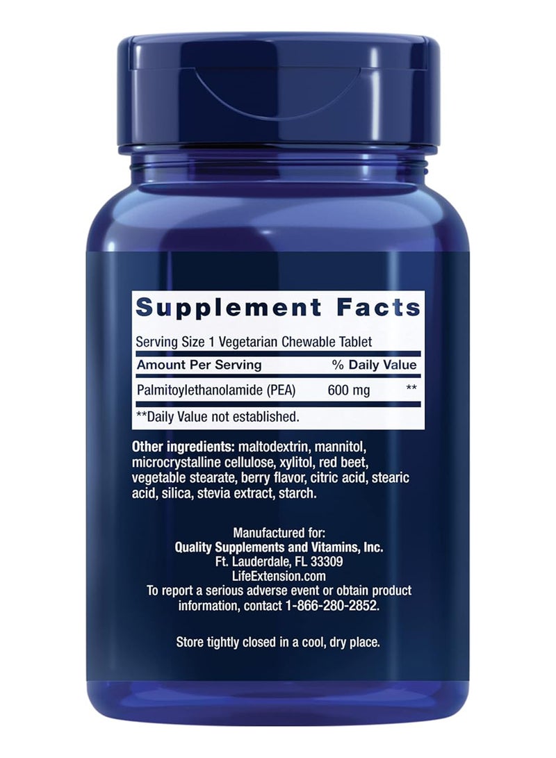 Life Extension Discomfort Relief Berry flavor, Minor Pain and Discomfort Dietary Supplement - 60 Tablets - Image 2