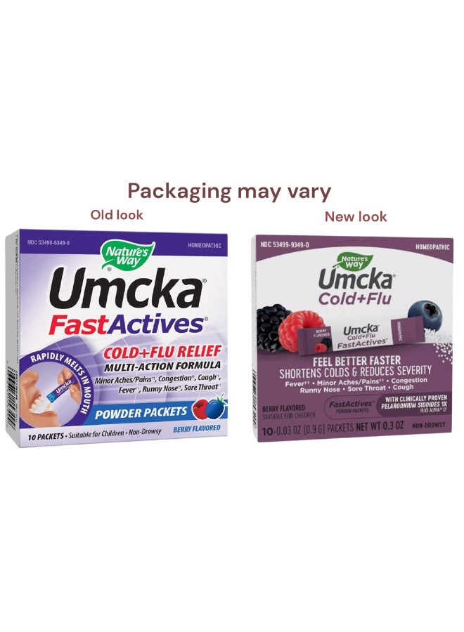 ناتشور واي أومكا كولد + إنفلونزا، بنكهة التوت - 10 عبوات - Image 2