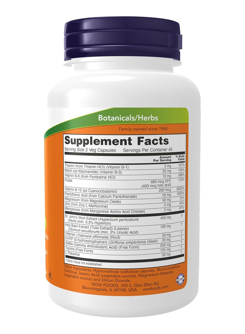 Now Foods Mood Support With St. John'S Wort 90 Veg Capsules  - Image 2