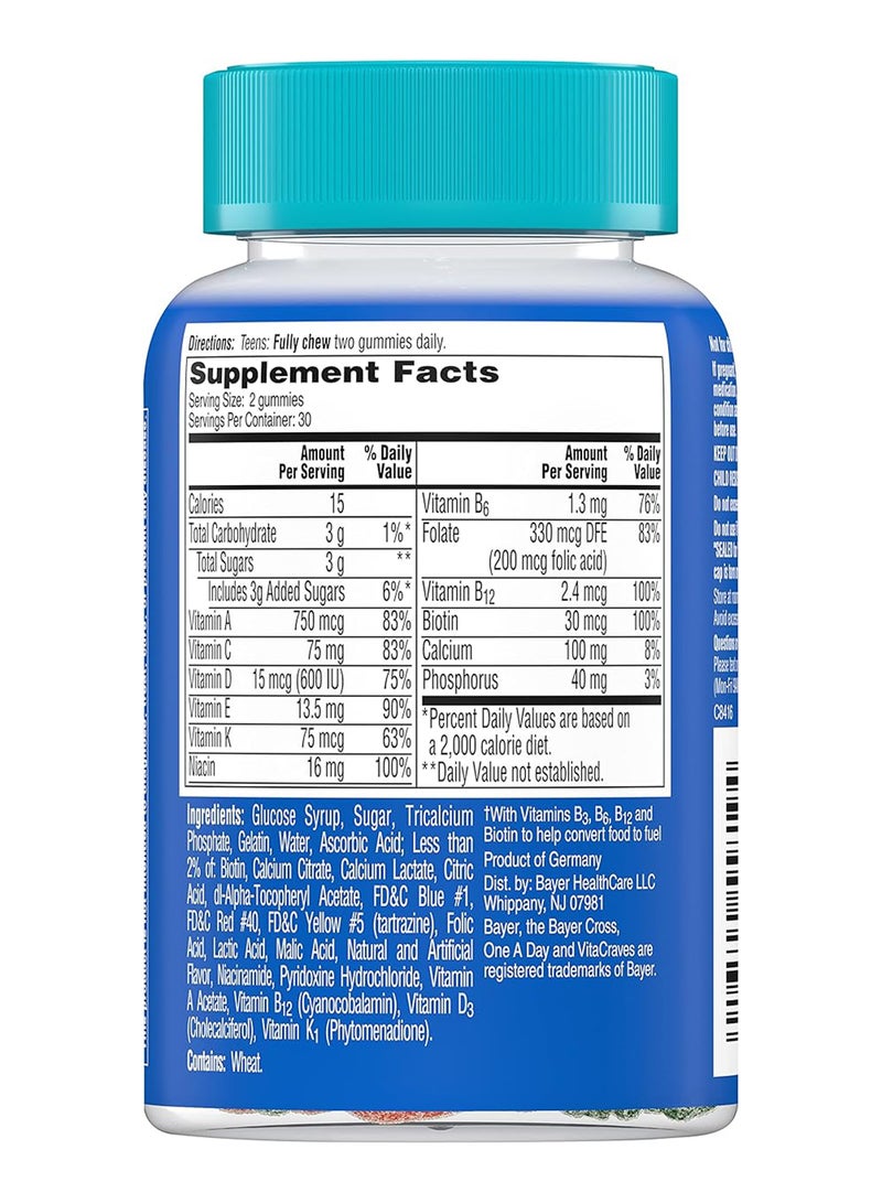 وان-أ-داي فيتاكروف تين مالتي - 60 قطعة هلامية - Image 3