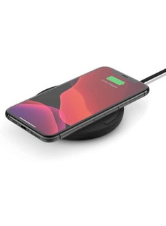 belkin BoostCharge Wireless Charging Pad 10W Qi-Certified Fast Wireless Charger For iPhone 15, 14, 13 Or Older, Samsung, Google, Huawei, More Wall Plug Not Included Black  - Image 2