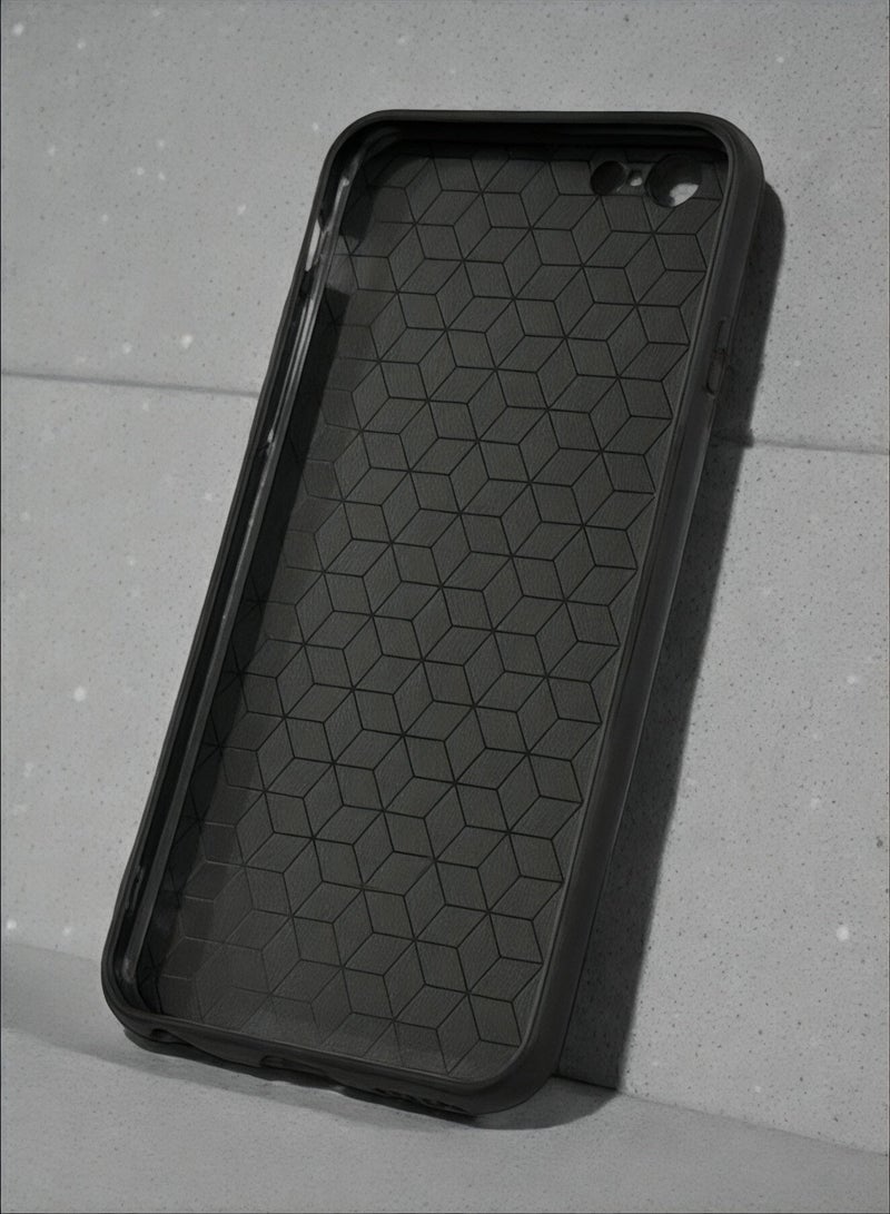 Covernex Apple iPhone 6s Protective Case Cover Printed Featuring Black Leather Pattern DESIGN_0235 - Image 2