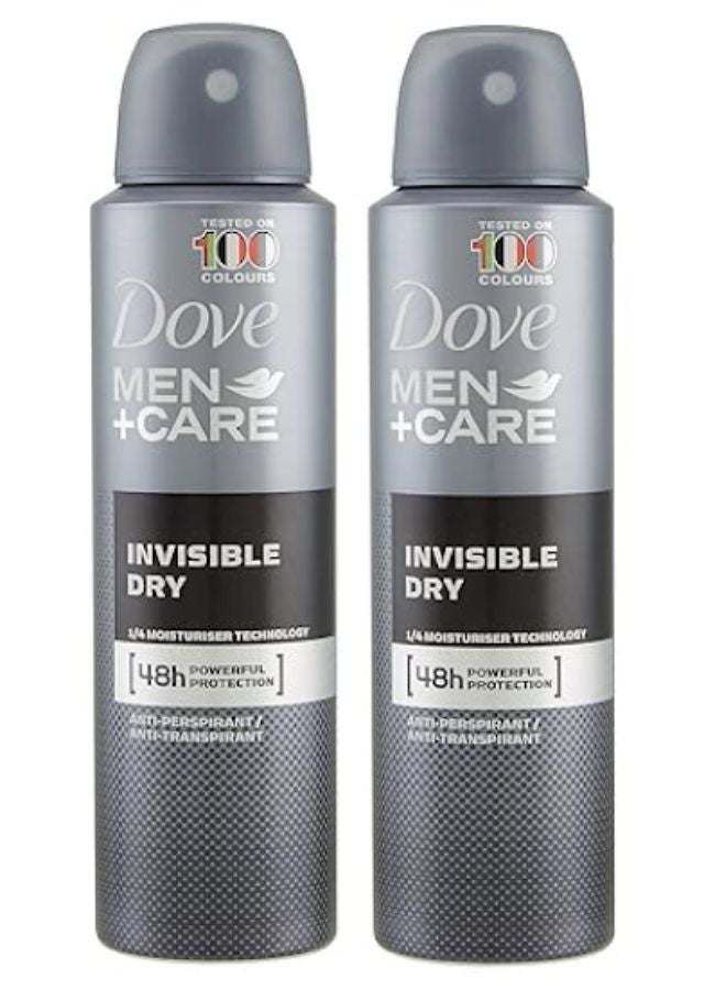 مزيل عرق إنفزبل دراي يوفر عناية لمنطقة تحت الإبط ومضاد للتعرق أسود 150ml Pack Of 2