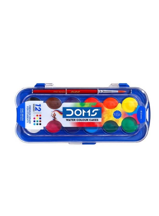 DOMS 13-Piece Water Colour Cake Set Multicolour - Image 1