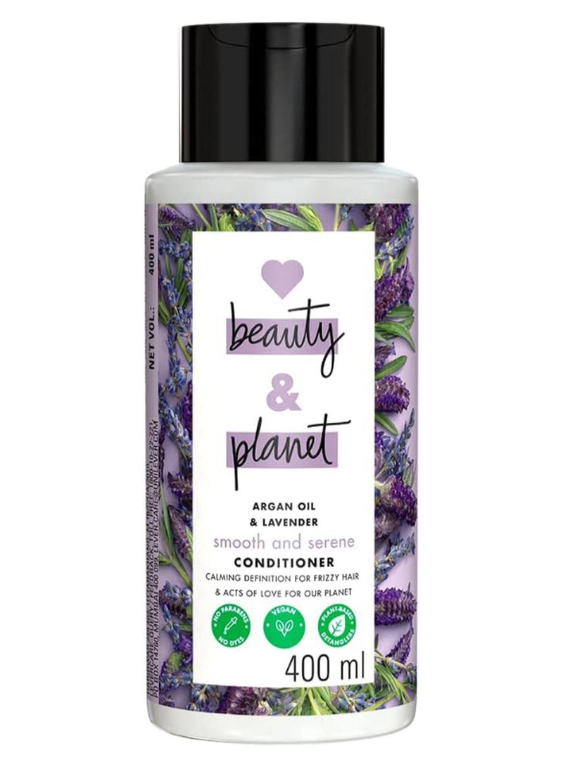 لاف بيوتي أند بلانيت شامبو سموث آند سيرين بخلاصة زيت الأرجان واللافندر 400ملليلتر - Image 1
