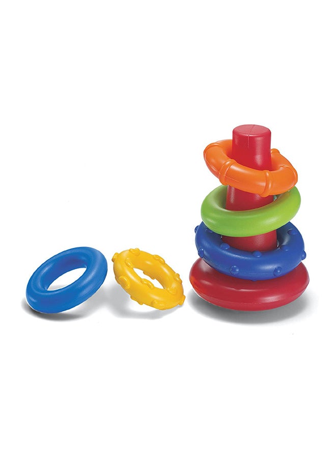 Infantino Rock’n Stack Rings Baby Toy – Colorful Stacking & Sorting Playset for 6+ Months - Image 3