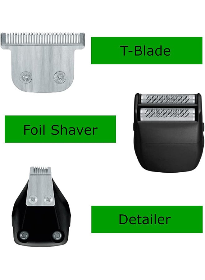 WAHL WAHL Lithium Ion Multi-Purpose Grooming Kit For Men, Suitable For Beard and All Types of Hair, Quick Charge With More Power, Black, 09888-1227 Silver/Black  - Image 4