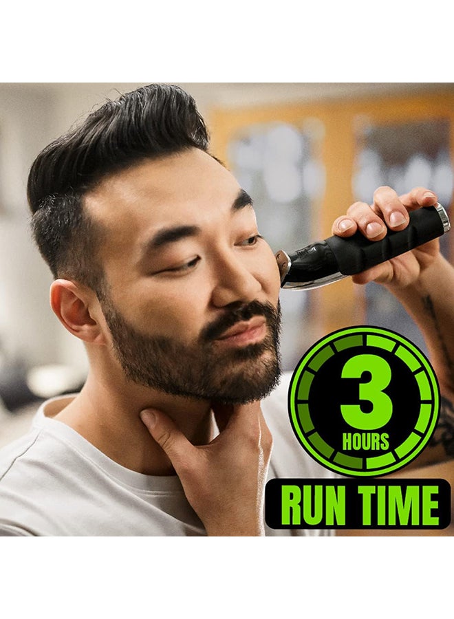 WAHL WAHL Lithium Ion Multi-Purpose Grooming Kit For Men, Suitable For Beard and All Types of Hair, Quick Charge With More Power, Black, 09888-1227 Silver/Black  - Image 5