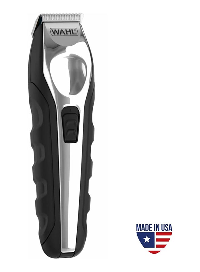 WAHL WAHL Lithium Ion Multi-Purpose Grooming Kit For Men, Suitable For Beard and All Types of Hair, Quick Charge With More Power, Black, 09888-1227 Silver/Black  - Image 2
