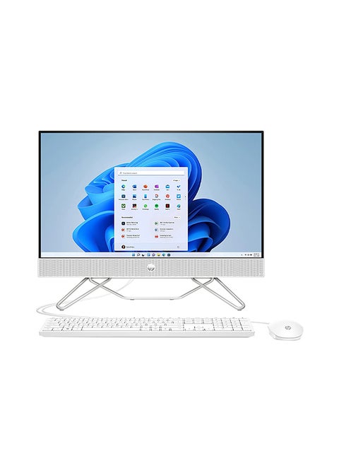 All-in-One Desktop With 23.8-Inch Display, Core i7-1255U Processor/16GB RAM/1TB HDD + 256GB SSD/2GB NVIDIA GeForce MX450 Graphics/Windows 11 Home English/Arabic White