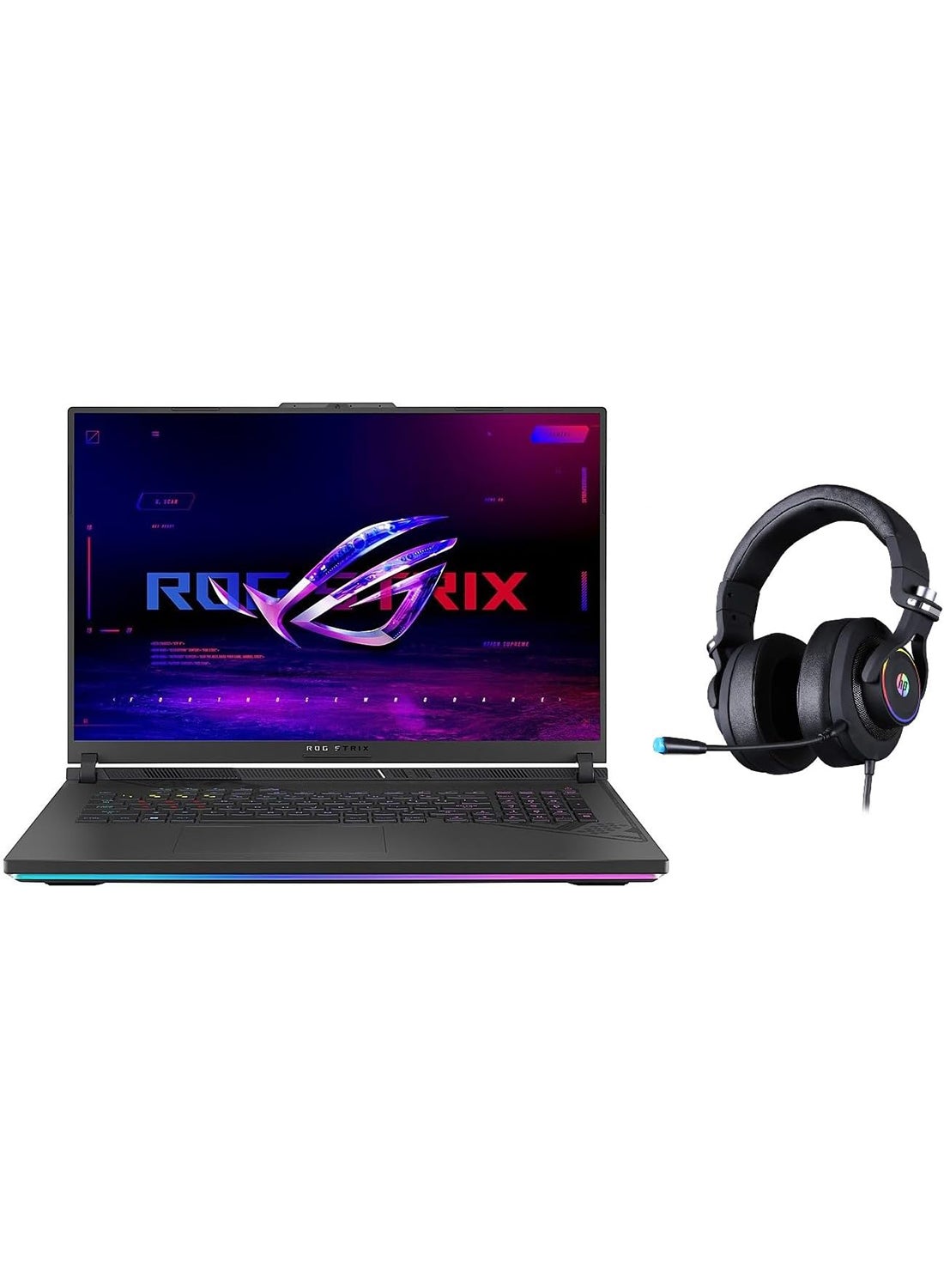 2023 Latest Rog Strix G18 Gaming (Upgraded Version) Laptop With 18-Inch Display, Core i9-13980HX Processor/16GB RAM/1TB SSD/12GB NVIDIA RTX 4080 Graphics Card/Windows 11 With FREE Gaming Headset/ English Grey