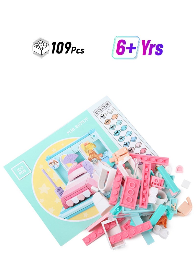Sluban M38-B0757F 109-Piece Mini Handcraft Bedroom Set 109 6+ Years - Image 1