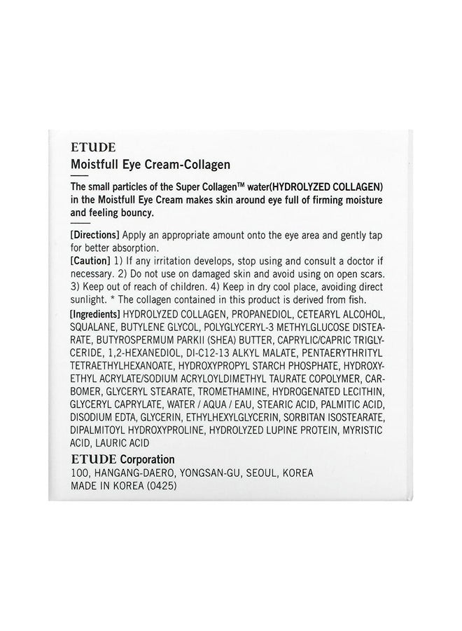 ETUDE HOUSE - Moistfull Collagen Eye Cream 28ml - Image 1