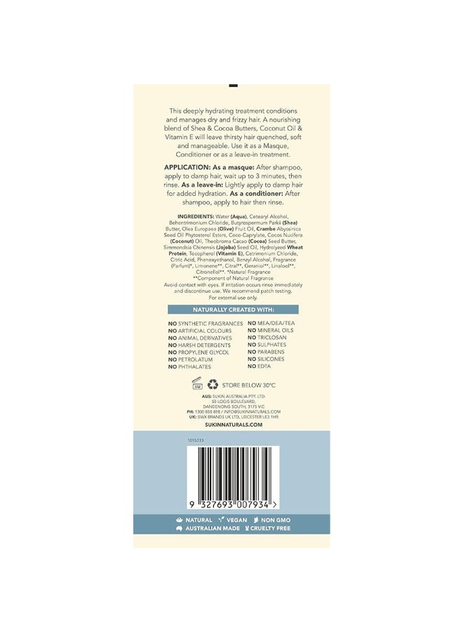 Sukin Haircare Hydrating Replenishing Hair Masque 200ml - Image 5