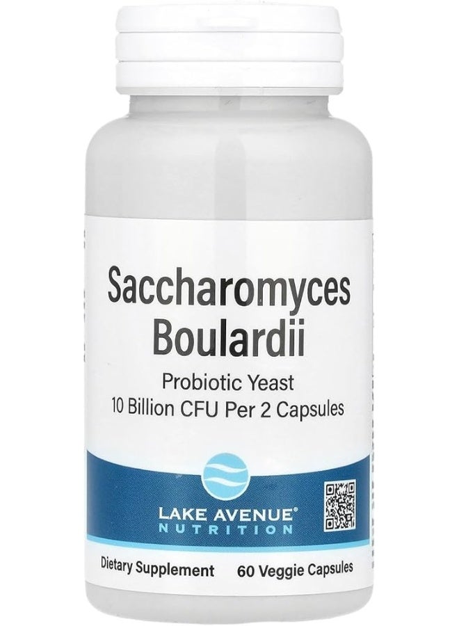 Lake Avenue Nutrition Saccharomyces Boulardii 10 Billion Cfu 60 Veggie Capsules - Image 1