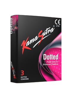 Kamasutra 3-Piece Dotted Condoms  - Image 1