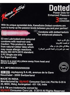 Kamasutra 3-Piece Dotted Condoms  - Image 4