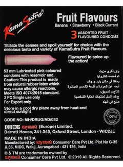 Kamasutra Fruit Flavour Condoms Pack Of 3  - Image 3