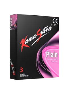 Kamasutra 3-Piece Plain Condoms  - Image 1