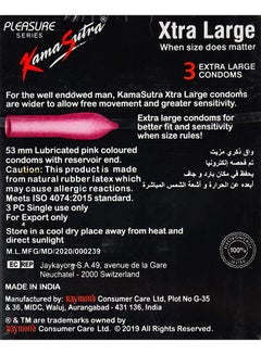 Kamasutra 3-Piece Extra Large Condoms  - Image 2