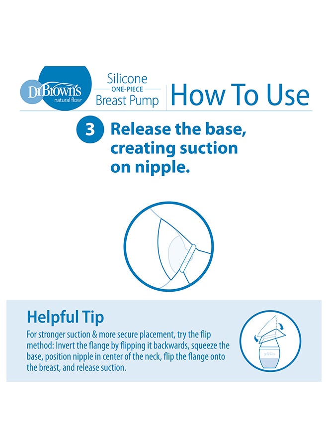 Dr. Brown’s One-Piece Silicone Breast Pump With 120 Ml Pp Narrow Options+ Baby Bottle  - Image 5