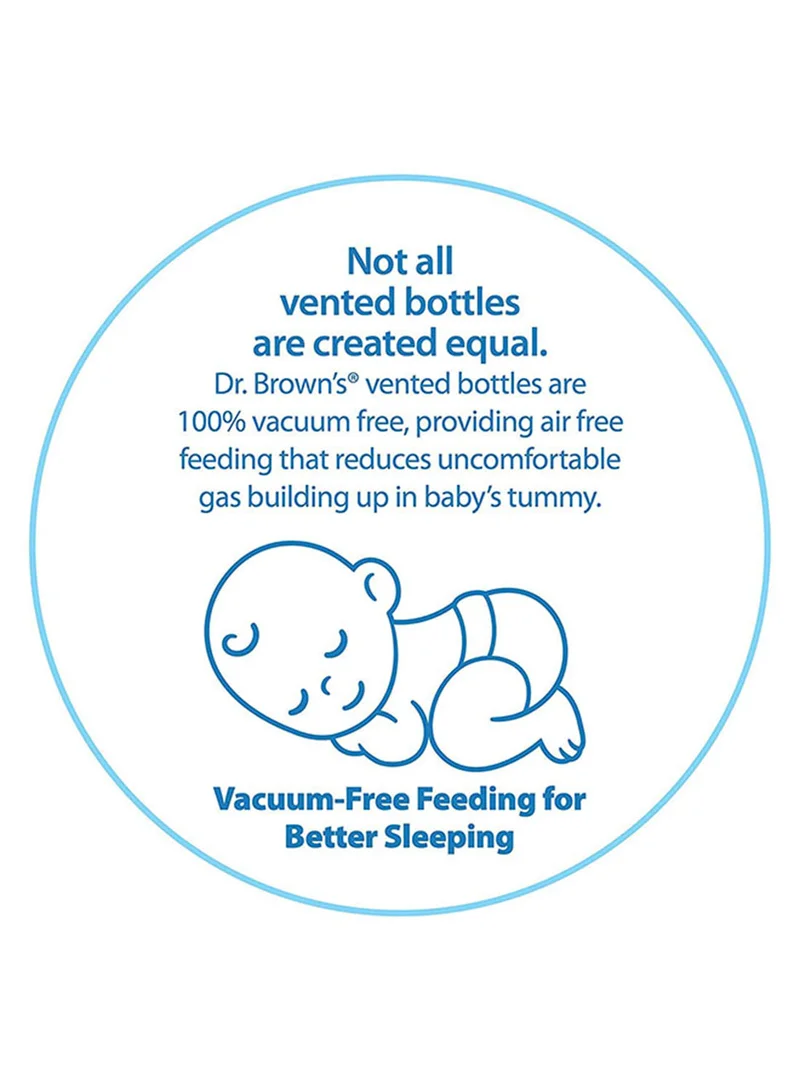 Dr. Brown’s Pack Of 1 Anti-Colic Narrow Glass Baby Feeding Bottle 120 ML, 0 Months +
