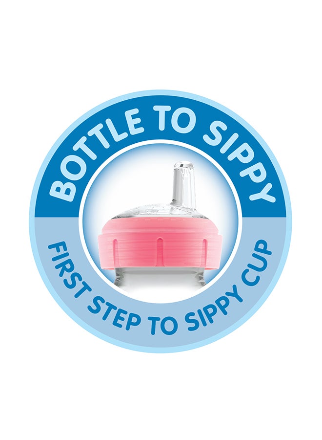 Dr. Brown’s 9 Oz/270 Ml Pp W-N Anti-Colic Options+ Blue Rainbows Bottle With Sippy Spout (+L3 Nipple In Bottle), 1-Pack - Image 3