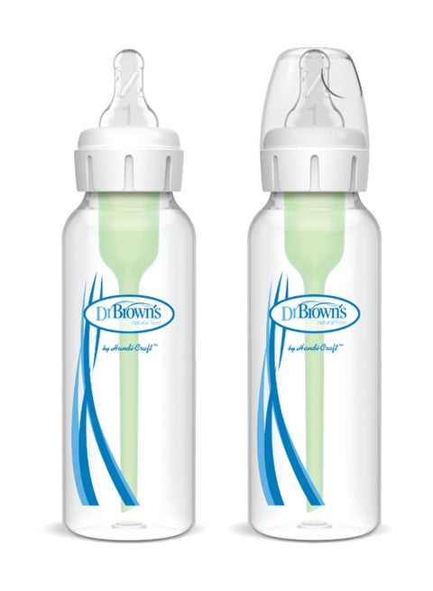 علبة زجاجات رضاعة أوبشن بلس مكونة من قطعتين، 250 مل