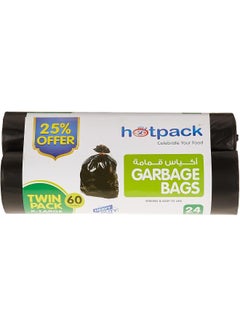 Twin Pack 24-Piece Heavy Duty Garbage Roll 60 Gallon Black 95x120cm - pnsku/N37080648A/45/_/1732204975/3b8896e3-be89-41f1-8916-a8df87882ea9