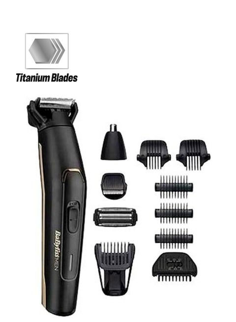 Carbon Titanium Multi Trimmer Kit Advanced Carbon Titanium Blade For Long-Lasting Cordless Multi Trimmer And 70 Minute Run Time 8 Hour Full Charge With Waterproof Design - MT860SDE, Black Black