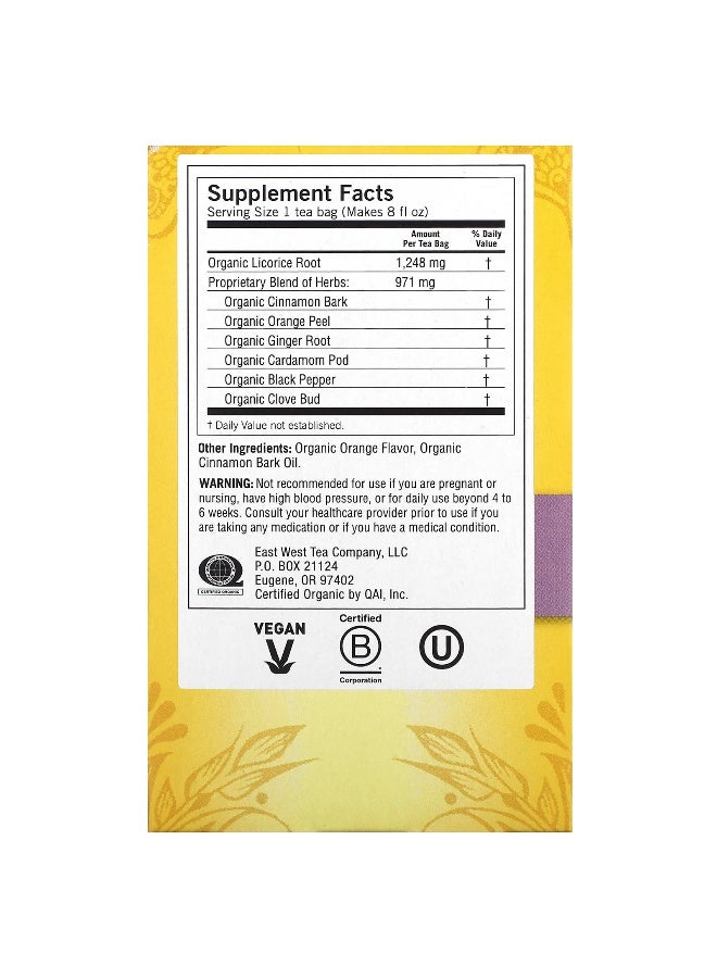 YOGI Egyptian Licorice Caffeine Free 16 Tea Bags 1.27 Oz 36 G - Image 2