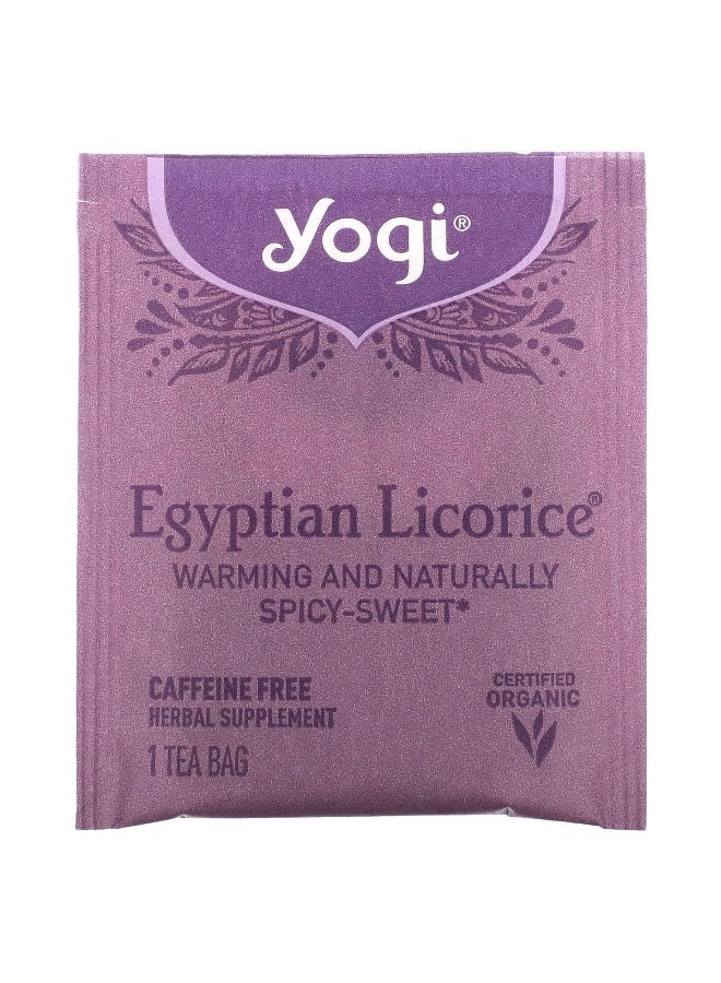 YOGI Egyptian Licorice Caffeine Free 16 Tea Bags 1.27 Oz 36 G - Image 3