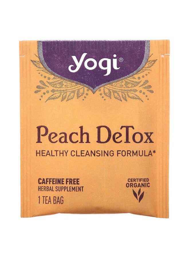 Peach DeTox, Caffeine Free, 16 Tea Bags, 1.12 oz (32 g) - pnsku/N37081473A/45/_/1737637919/9bd2d772-59d4-4505-ac5f-d1289d32c0a5