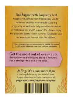 YOGI Yogi Tea, Raspberry Leaf, Caffeine Free, 16 Tea Bags  - Image 2