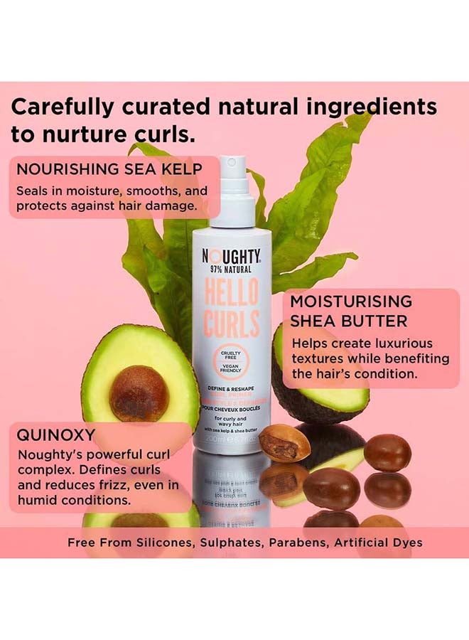 NOUGHTY - Hello Curls Define And Reshape Curl Primer Spray 200ml - Image 1
