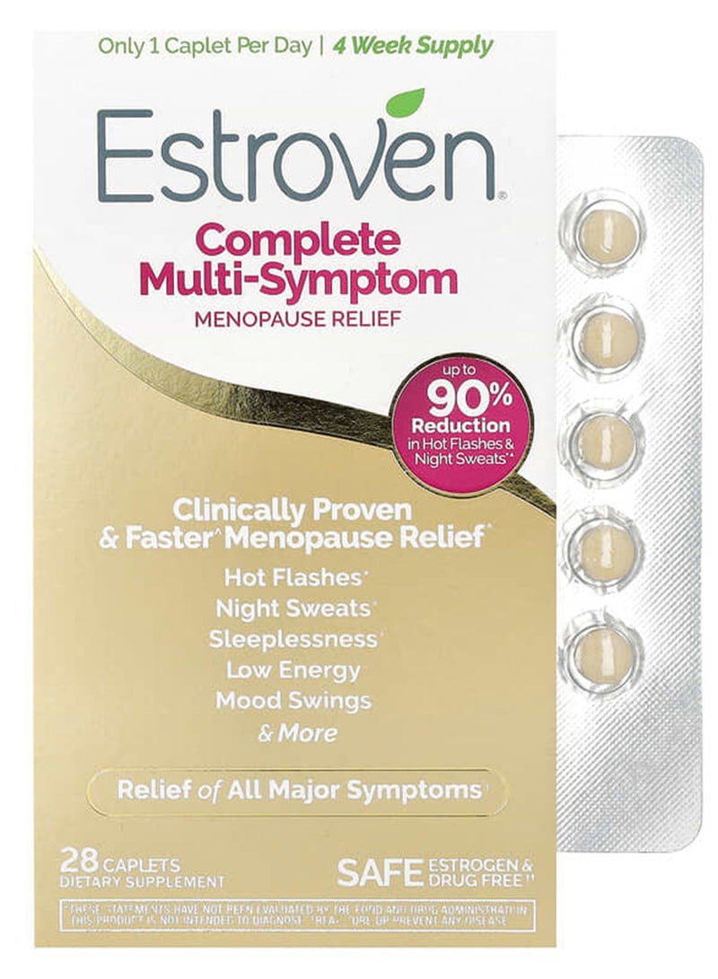 Estroven - Complete Multi-Symptom Menopause Relief, 28 Caplets - Image 1
