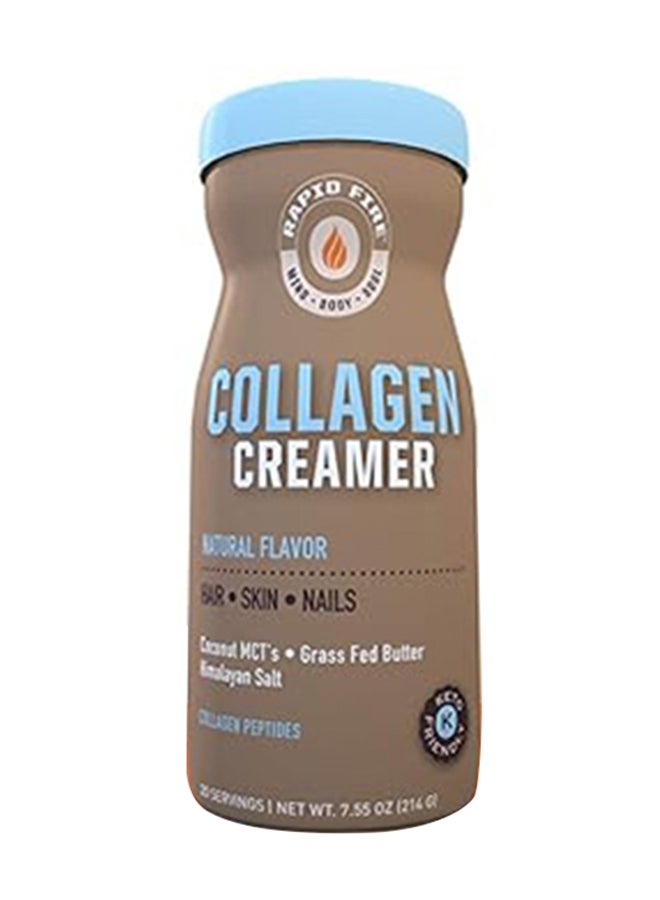 Rapid Fire Collagen Creamer Unflavored Infused With Coconut Mct'S Grass Fed Butter And Himalayan Salt Collagen Peptides 14 Servings 217 G - Image 1