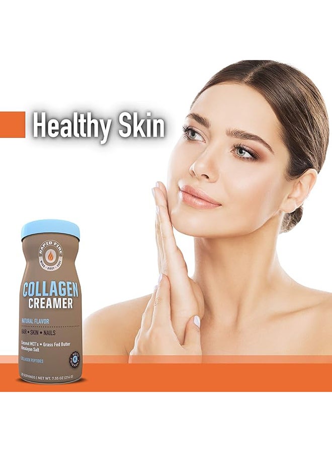 Rapid Fire Collagen Creamer Unflavored Infused With Coconut Mct'S Grass Fed Butter And Himalayan Salt Collagen Peptides 14 Servings 217 G - Image 4