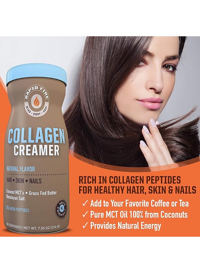Rapid Fire Collagen Creamer Unflavored Infused With Coconut Mct'S Grass Fed Butter And Himalayan Salt Collagen Peptides 14 Servings 217 G - Image 5