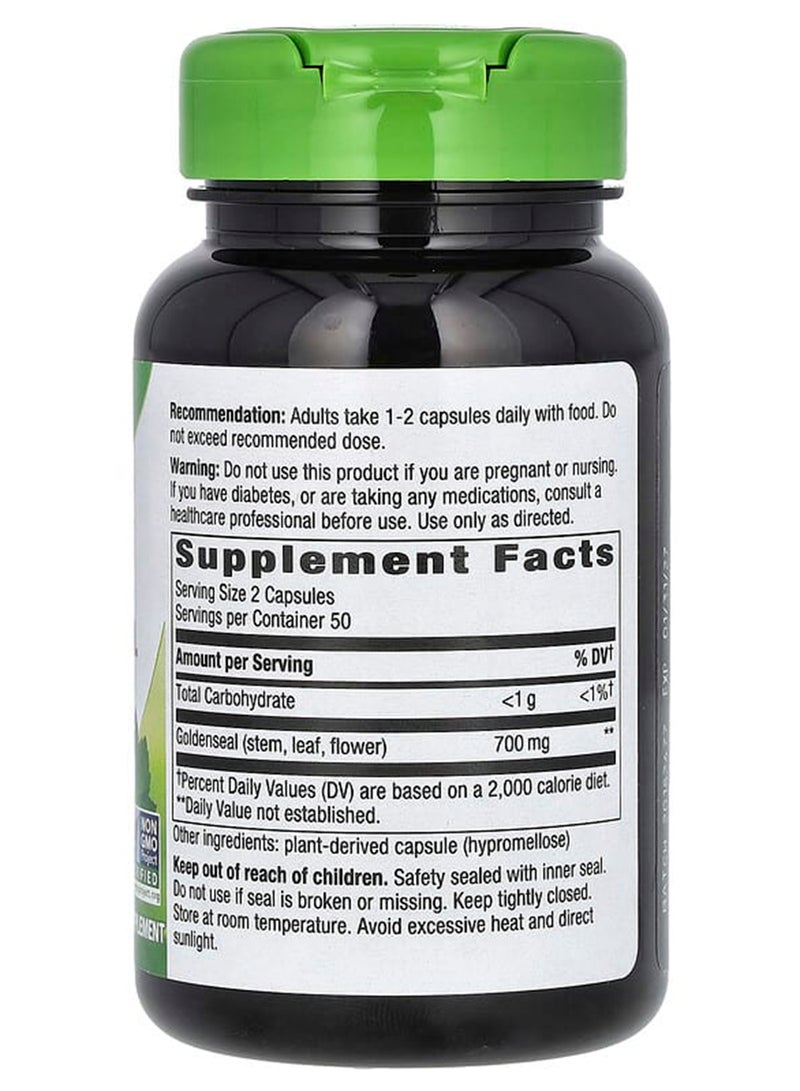 ناتشرز واي مكمل غذائي عشبة خاتم الذهب التقليدية - 100 كبسولة - Image 2