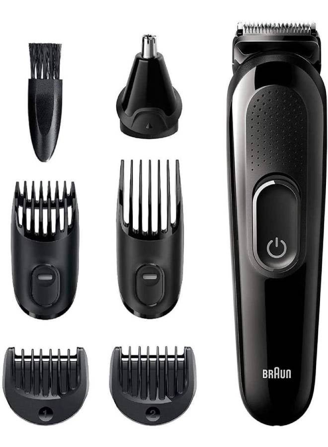 BRAUN - MGK3220 6-In-1 Face And Head Multi-Grooming Kit Black - Image 1