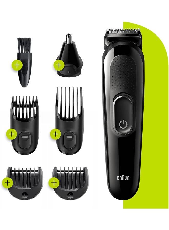 BRAUN - MGK3220 6-In-1 Face And Head Multi-Grooming Kit Black - Image 1