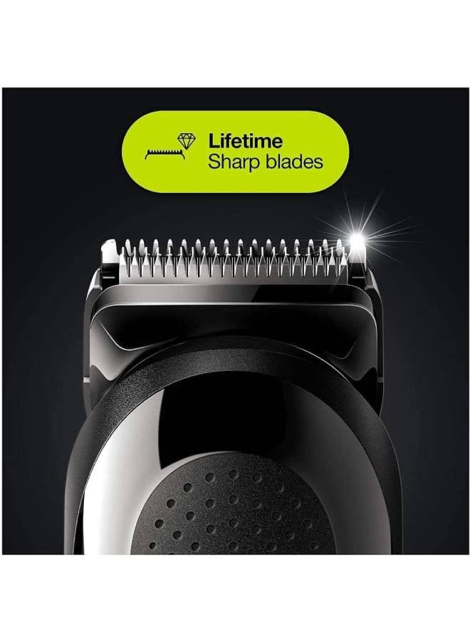BRAUN - MGK3220 6-In-1 Face And Head Multi-Grooming Kit Black - Image 1
