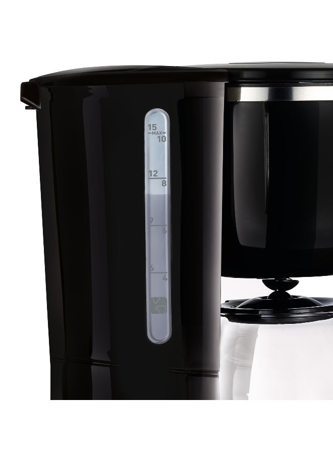 تيفال ماكينة صنع القهوة الكهربائية برفيكتا بقدرة 1000 وات 1.25 L 1000 W CM442827 أسود/شفاف - Image 3