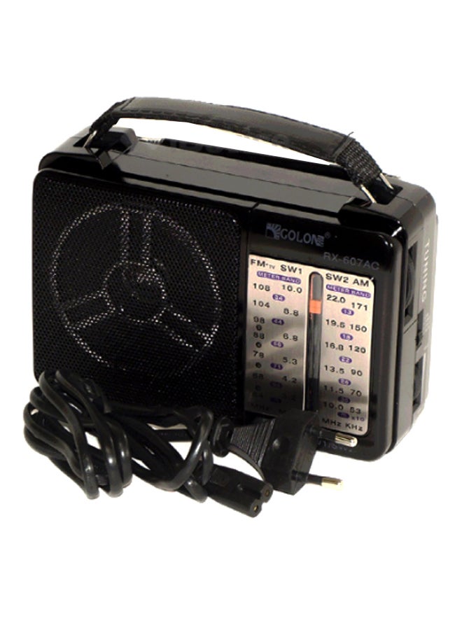 Golon Classic Mini Electric Radio RX-607AC Black - Image 1