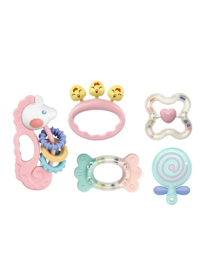 هوانجر طقم عضاضات ألعاب خشخيشة من 5 قطع - Image 1