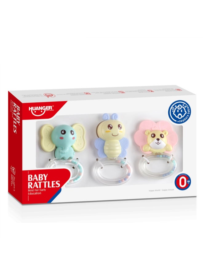 هوانجر طقم ألعاب خشخيشة وعضاضة أسنان مكون من 3 قطع - Image 5