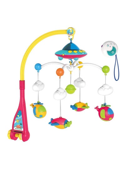 HUANGER Rotating Attractive Musical Rattle Cot Mobile For Cradle And Bed Jhoomer Assorted 53x33x50cm
