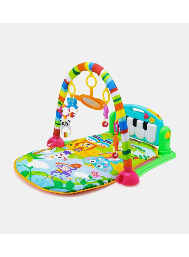 هوانجر بساط لياقة بدنية على شكل بيانو مع موسيقى وإضاءة وألعاب معلقة جميلة وعالية الجودة 70x53x44سم - Image 2